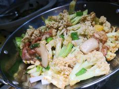 干锅有机花菜-邵老爹老杭州白斩鸡·家常菜(建国北路店)