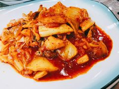 辣白菜炒五花肉-屋里家延边朝鲜族冷面(梅林3店)