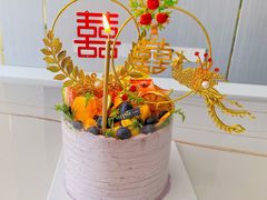 春华秋实淡蓝莓millac奶油蛋糕-小苍兰风铃草蛋糕甜品(沈阳店)