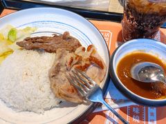 西冷牛扒拼香煎猪扒饭套-大快活(丽丰店)