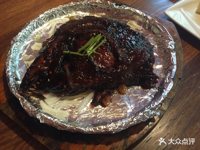 香草山私房菜铁板干烧碟鱼头图片 - 第14张