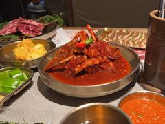 -草家酱蟹炭火烤肉店(珲春南路一店)