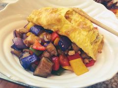 茄子肉丁鸡蛋拌面-文三里屯面馆(三里屯店)