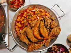 必点炸鸡翅配年糕-HOTISLAND海鸡岛·韩国料理(江南西店)