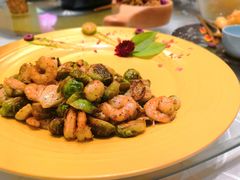 孢子甘蓝虾仁-甜阿姨·天台花园私房菜(万松园店)