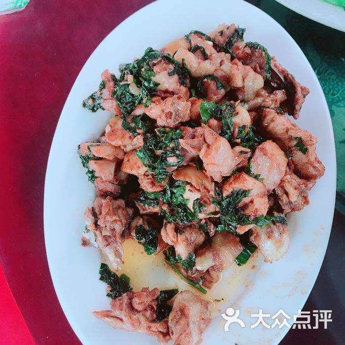 农家谷鸡饭店山捞叶炒鸡图片-北京其他中餐-大众点评网