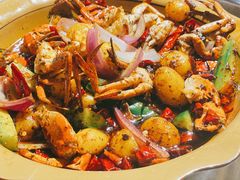 招牌香辣蟹-休记光头香辣蟹干锅店(衣冠庙店)