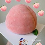 一整个桃子蛋糕！谁来吃！🙌🏻 