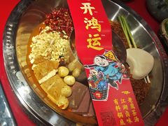 谭血鸭红锅底-谭鸭血老火锅(漳州路店)