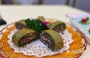 Green Tea Red Bean Thin Pancake