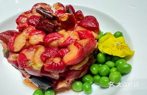 Sweet Soy-Braised Small Radish with Peach