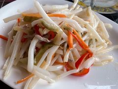 芦苇根炒肉丝-梦缘水乡·湖景餐厅