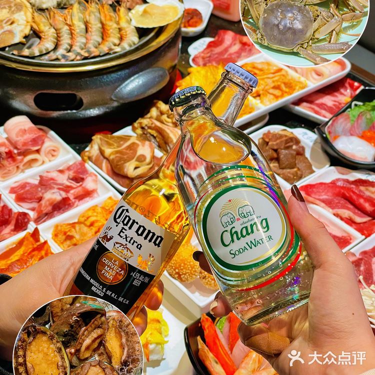 119r无限吃安格斯牛肉、河蟹鲍鱼自助吃到爽❗️