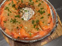 铁板基围虾-梁家大院•农家菜(昆山会展中心店)