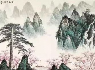 见过国画的其他画家笔下的绿水青山，相对来说比较潦草干