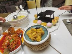 咸蛋黄焗虾球-莫干山郡安里度假酒店-桃尖中餐厅