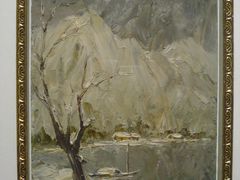 叶兆澂·油画《寒岩积雪》-徐汇艺术馆