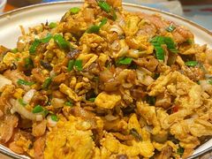 外婆菜炒鸡蛋大肠-富贵春饼·烤鸭·大厨现炒(诸城店)