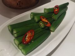 白灼秋葵-巴依老爷新疆美食(常营店)