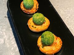 葱油饼鹅肝-木守西溪溪隐餐厅