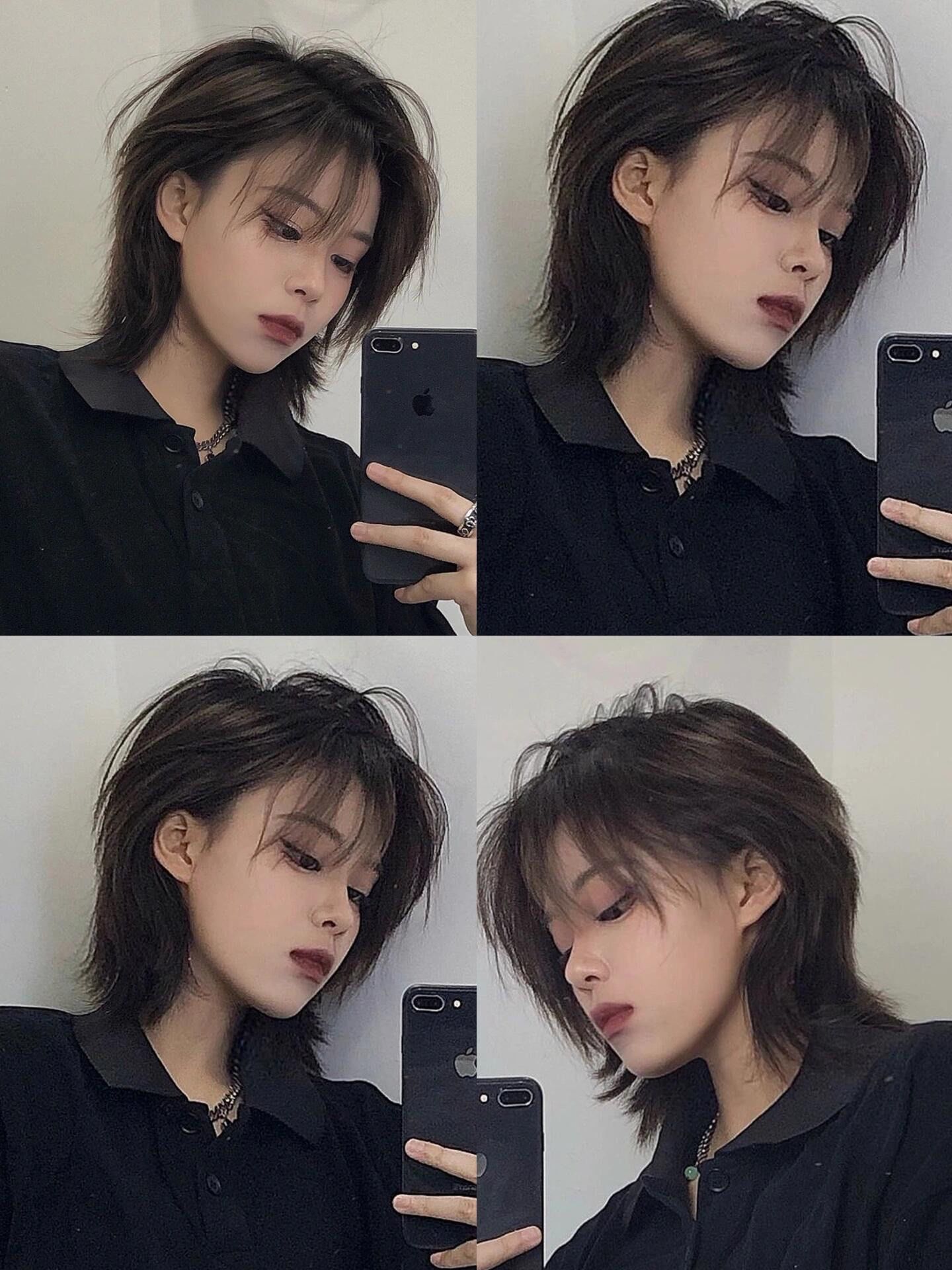 鲻鱼头|||女生短发发型推荐鲻日系狼尾鲻鱼头\\n@文广设计烫染顾问