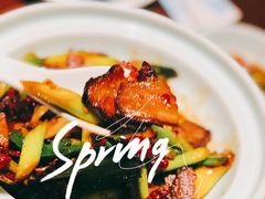 蒜苔炒腊肉-望湘园·洞庭渔宴(浦江欢乐颂店)