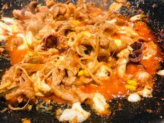 铁板章鱼五花肉-春熙台韩国料理·章鱼肥牛(西丽店)