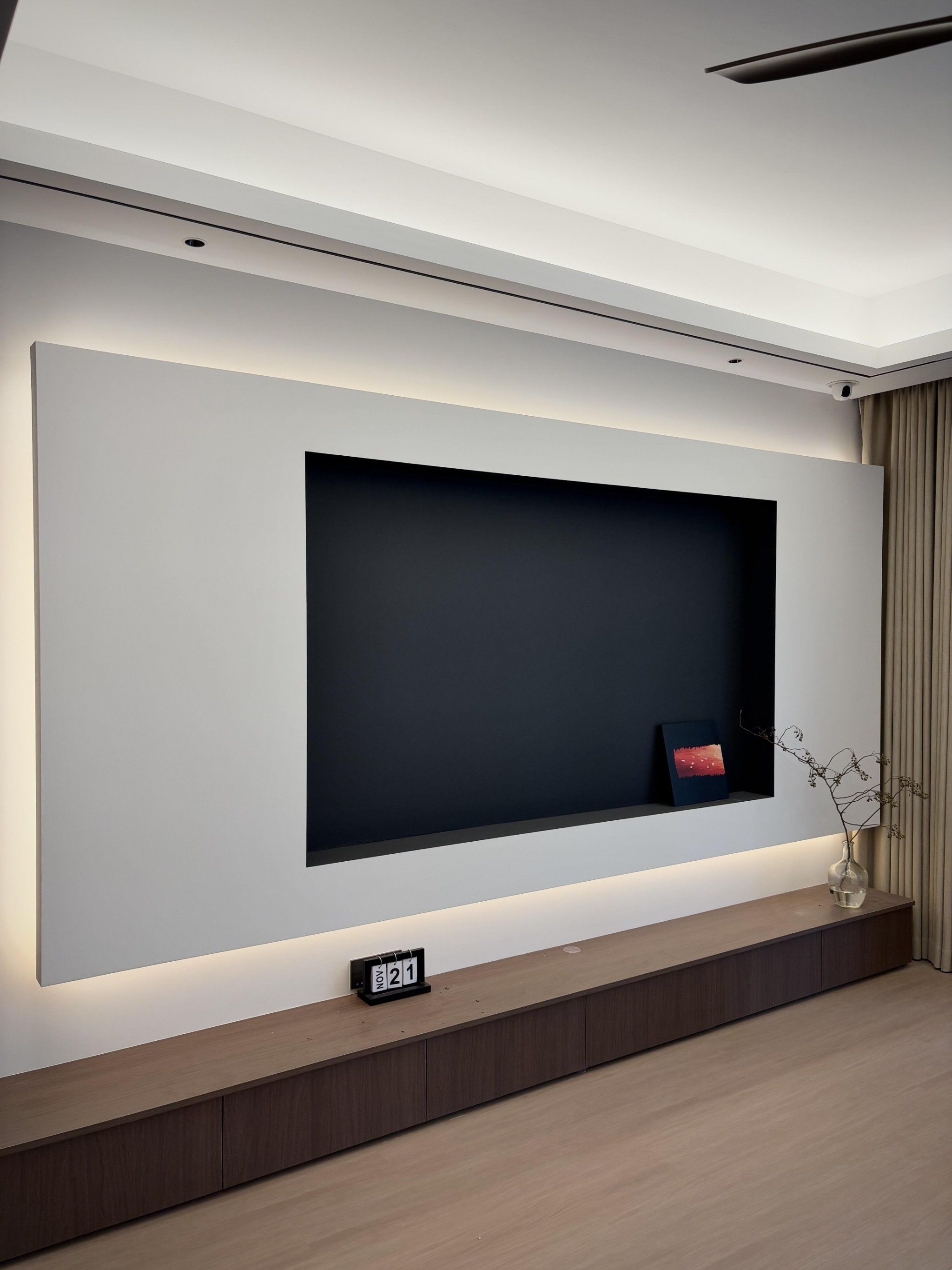 电视墙的极简魅力