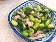 青椒毛豆肉丝-朱洪元苏式面馆(绿宝广场店)