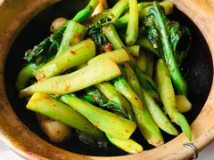 砂锅焖虾酱芥兰-天津菜馆(南湖店)