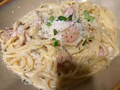 培根意大利面佐慢煮鸡蛋-G+KITCHEN(龙湖狮山天街店)