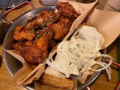 炸鸡翅一半一半-富乐满韩国正宗炸鸡韩国料理(虹泉路店)