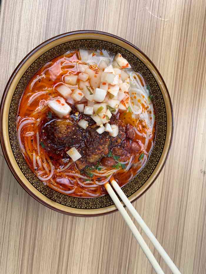 正宗青树坪米粉店-"上次来吃都忘记拍照了 上次吃的是清汤的 .