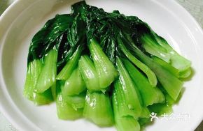 Fried Pork Crumbs with Shanghai Greens