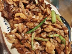 五花肉炒河虾-农厨好味·温泉鹅·农家菜
