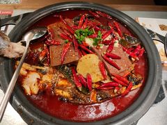 毛血旺清江鱼-探鱼·鲜青椒爽麻烤鱼(朝阳悠唐广场店)