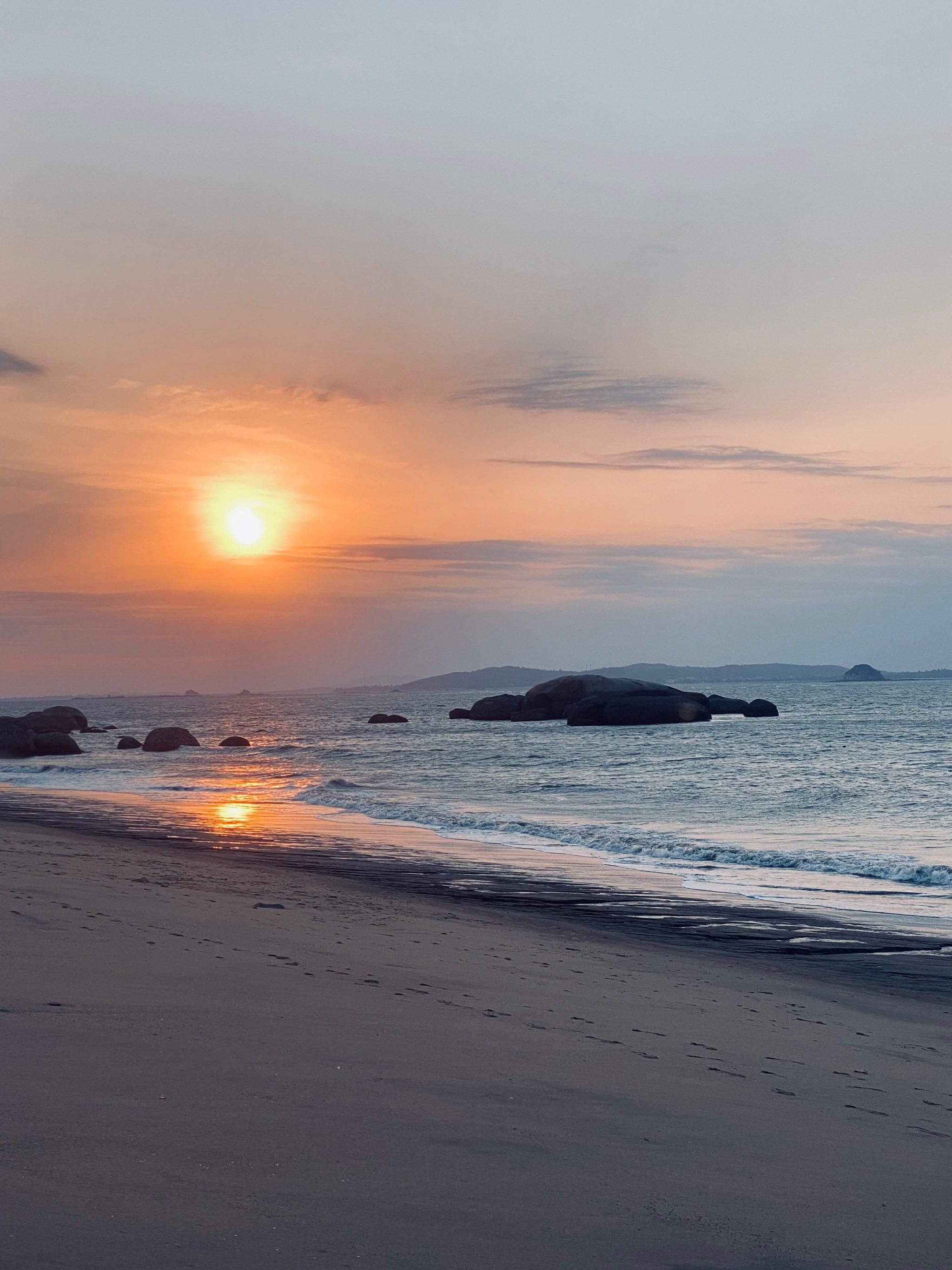 厦门黄厝沙滩🏖️日出🌅
