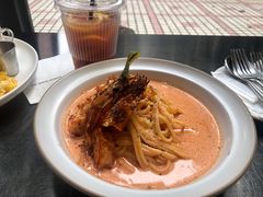 香草鲜虾意大利面-KAFVS咖啡思咖啡馆(香海路店)