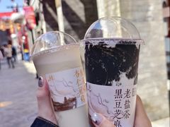 杏仁豆腐桂花茶-长春堂顺时而饮(前门店)