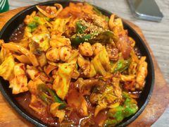 辣炒鱿鱼-全州豆芽汤饭