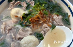 Pork and Mackerel Fish Ball Soup Rice Noodles