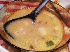 鸡汤小白菜煮榆林豆腐-西贝莜面村(近铁城市广场店)