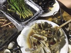 烤韭菜-老青岛海鲜烧烤大排档