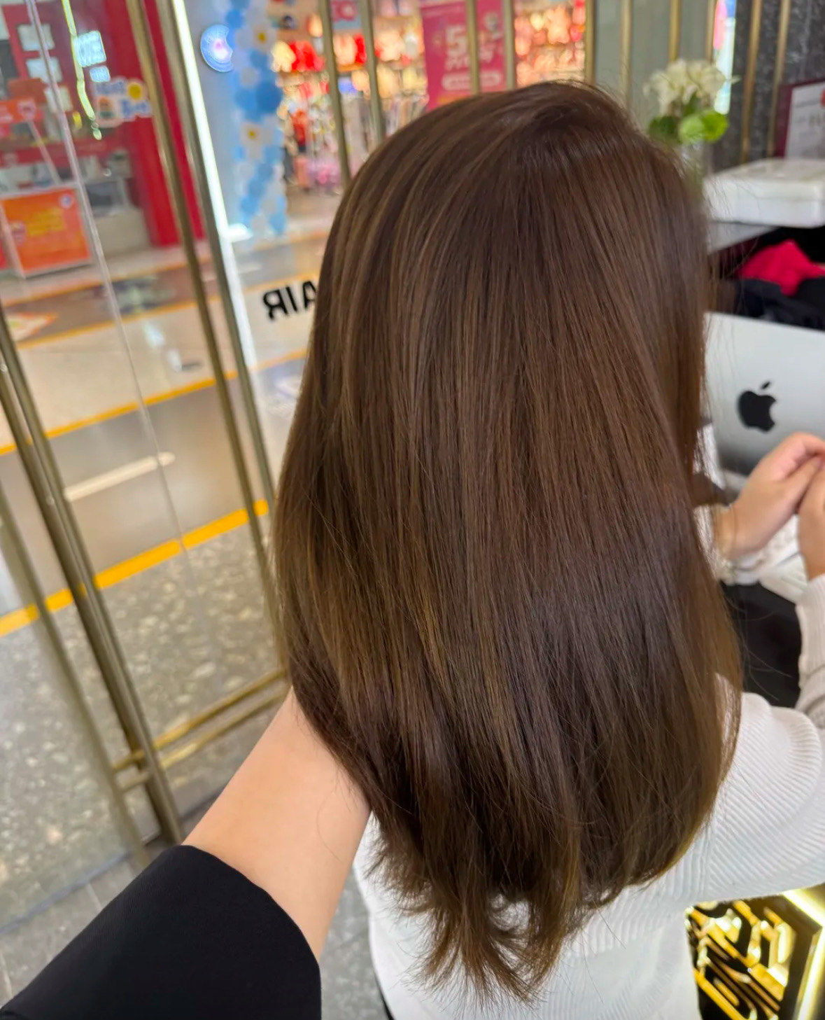 潮流棕色染发