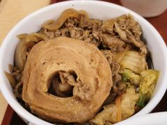 牛肉寿喜烧盖饭-なか卯(京都八条口店)