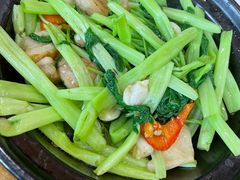 啫啫通菜-香港深井掂檔烧鹅茶餐厅(海韵城店)