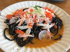 阿拉斯加蟹肉配海胆酱墨鱼汁意面-CHILLAX轻乐时(侨建·Hi City店)