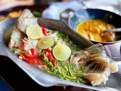 青柠汁蒸桂鱼-食肆&Fourteen(武林夜市店)