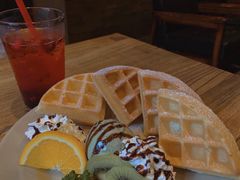 水果冰淇淋松饼-漫咖啡(红唐店)