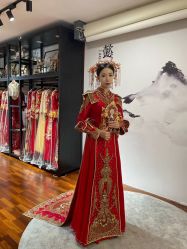 -懿沉香中式嫁衣礼服秀禾服龙凤褂马来褂旗袍总店
